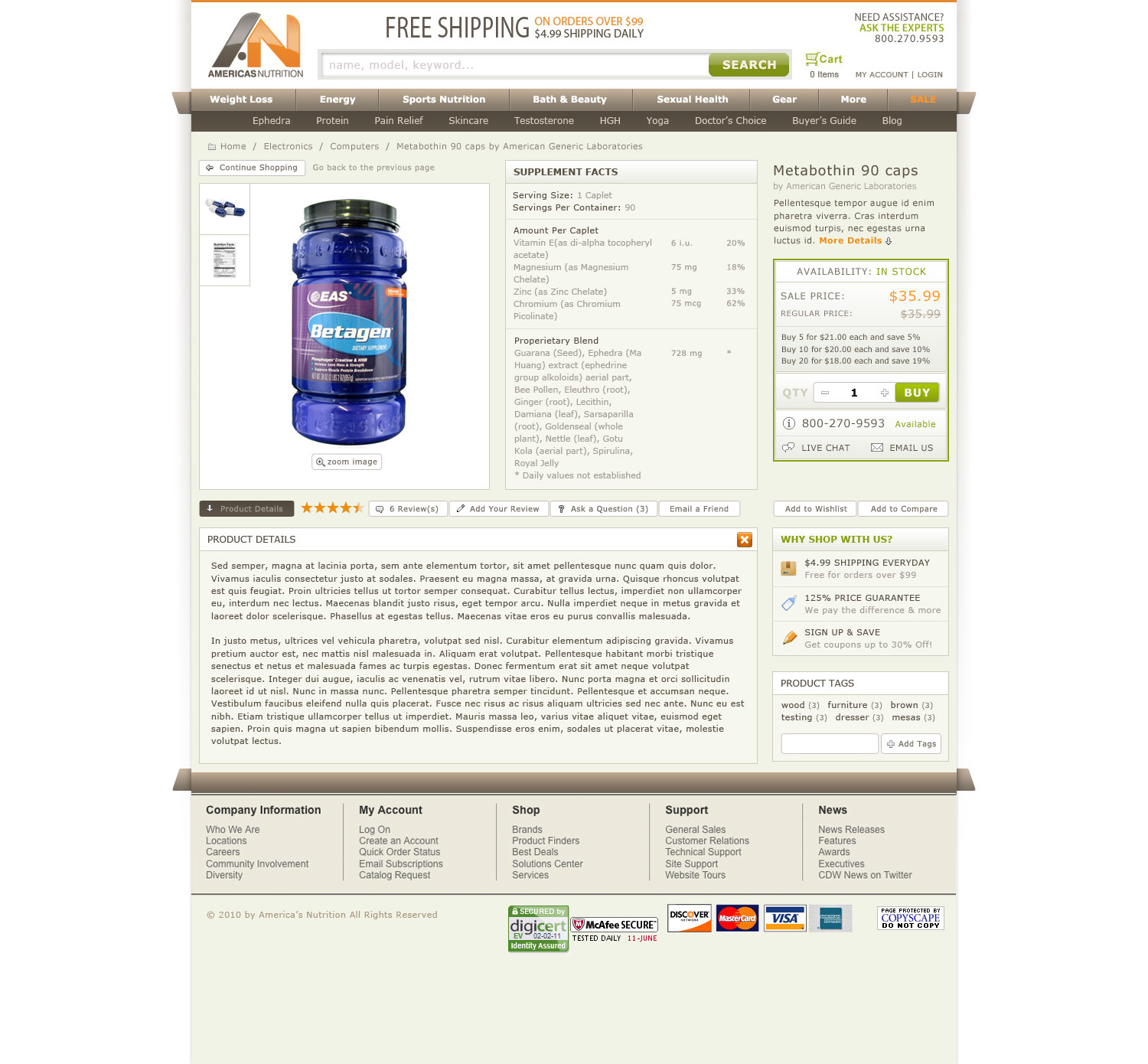 Americas Nutrition - undefined